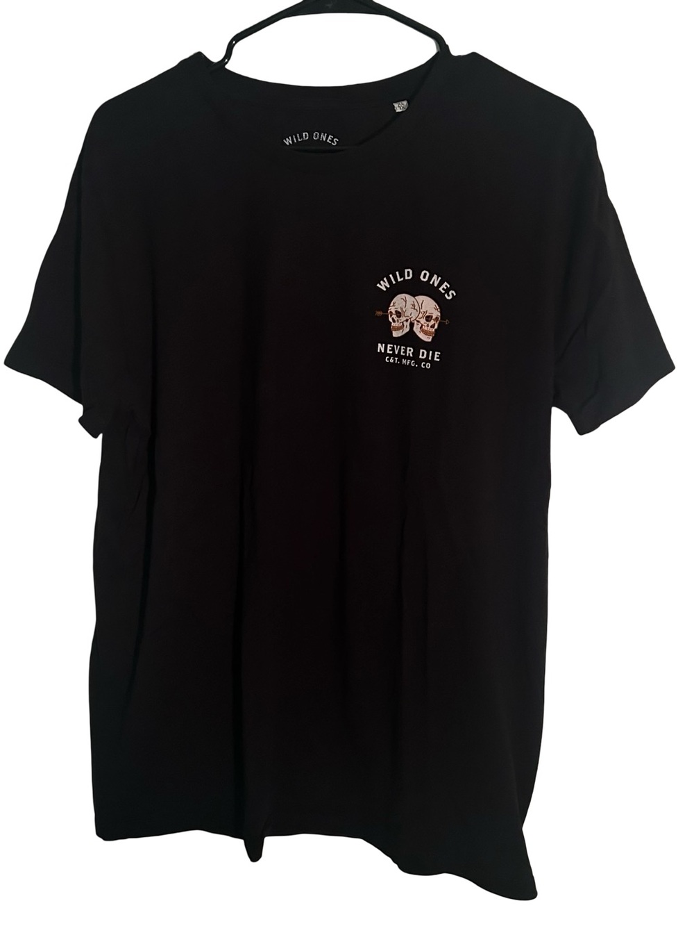 Black Short-Sleeve Graphic Tee - Never Die